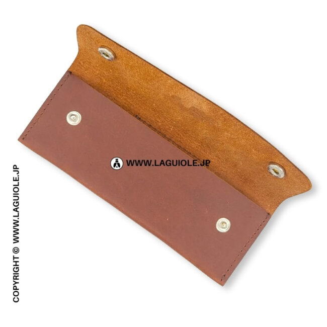 ブラウンレザー横型シース