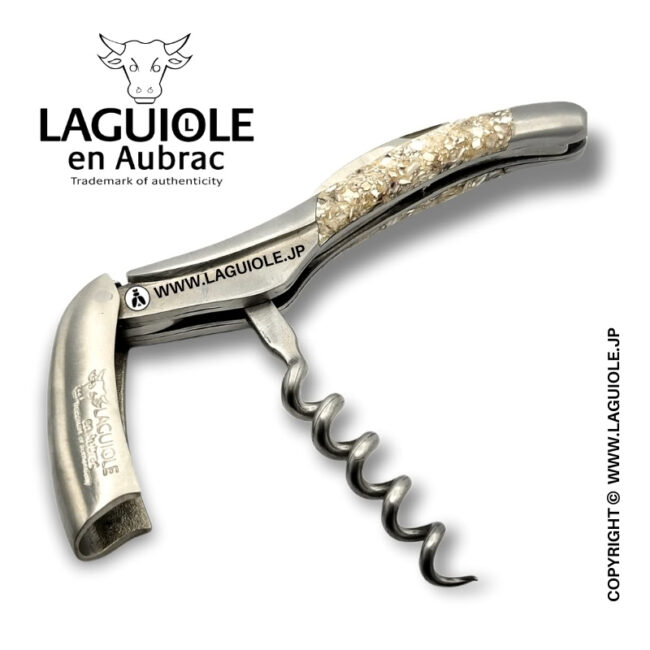 ラギオール ソムリエナイフ、リサイクルオイスターシェルハンドル  