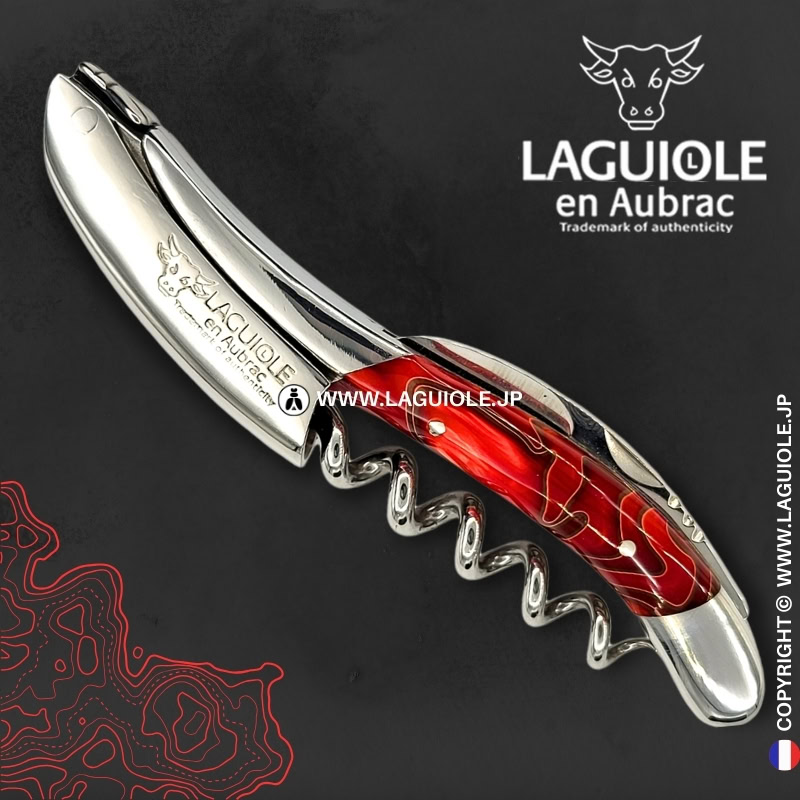 ラギオール ソムリエナイフ、レッドアクリルハンドル | LAGUIOLE.JP