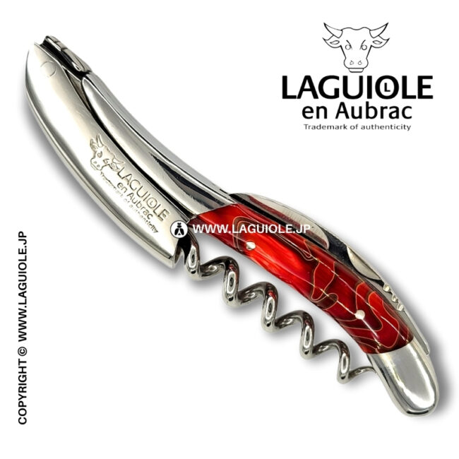ラギオール ソムリエナイフ、レッドアクリルハンドル | LAGUIOLE.JP