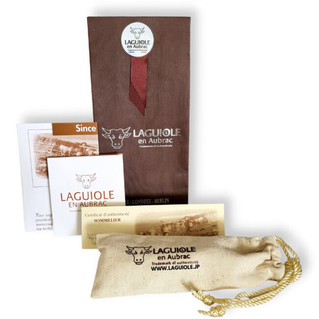 ラギオール ソムリエナイフ、プレステージビーとエボニーウッドハンドル