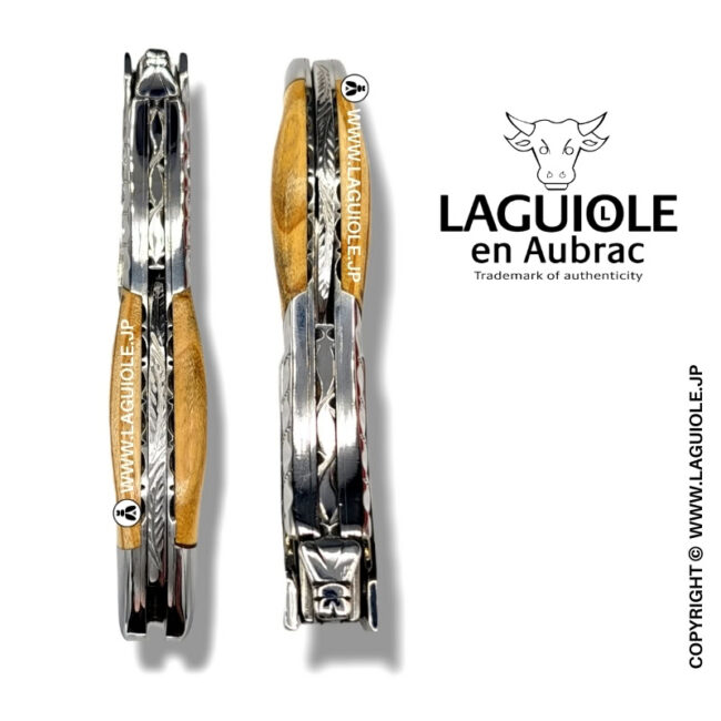 ラギオール ソムリエナイフ、オリーブウッドハンドル、ツイストエディション