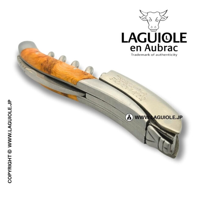 ラギオール ソムリエナイフ、ジュニパーウッドハンドル