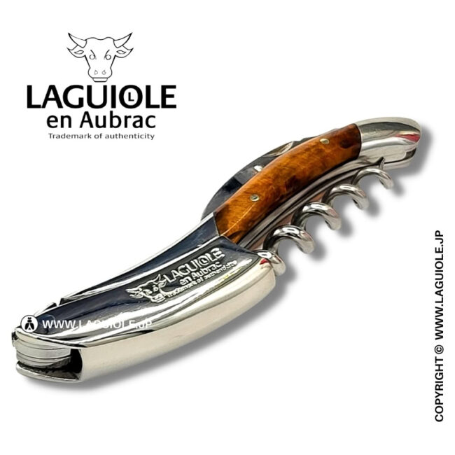 ラギオール ソムリエナイフ、チュヤウッドハンドル | LAGUIOLE.JP
