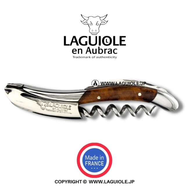 ライヨール　 LAGUIOLE ソムリエナイフ　ブライヤーハンドル ソムリエナイフ 牛角ハンドル 黒 | LAGUIOLE