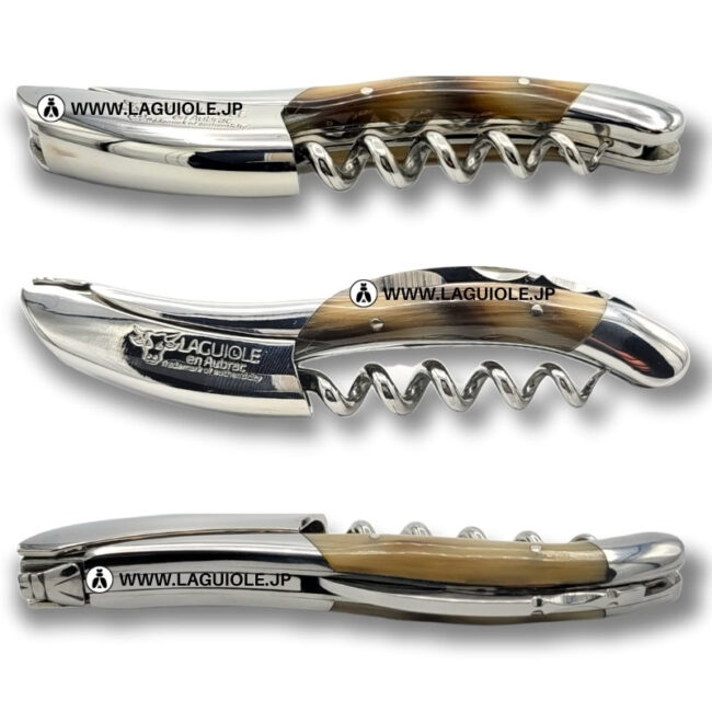 ラギオール ソムリエナイフ、ビーフホーンハンドル