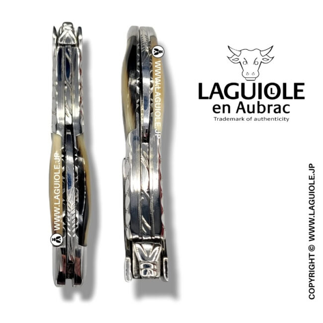 ラギオール ソムリエナイフ、ビーフホーンハンドル、ツイストエディション