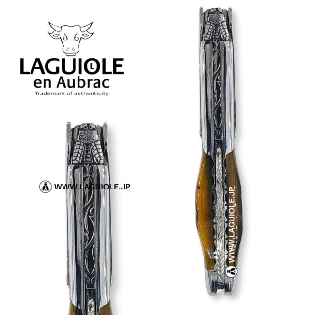 ラギオール ソムリエナイフ、プレステージビーとラムホーンハンドル