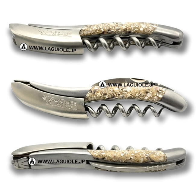 ラギオール ソムリエナイフ、リサイクルオイスターシェルハンドル