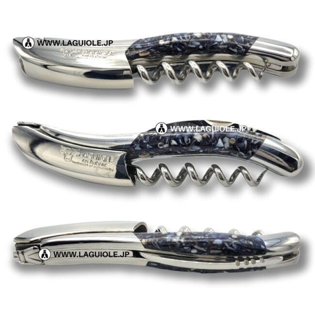 ラギオール ソムリエナイフ、リサイクルムール貝殻ハンドル