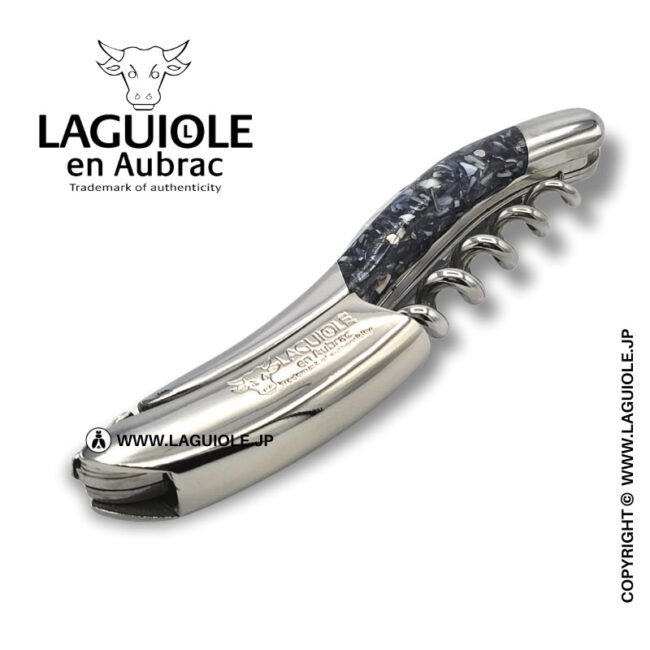 ラギオール ソムリエナイフ、リサイクルムール貝殻ハンドル