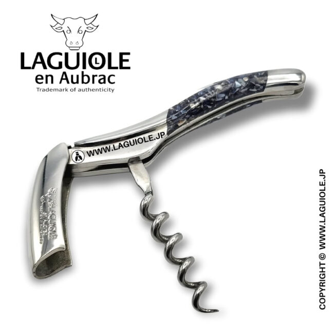 ラギオール ソムリエナイフ、リサイクルムール貝殻ハンドル