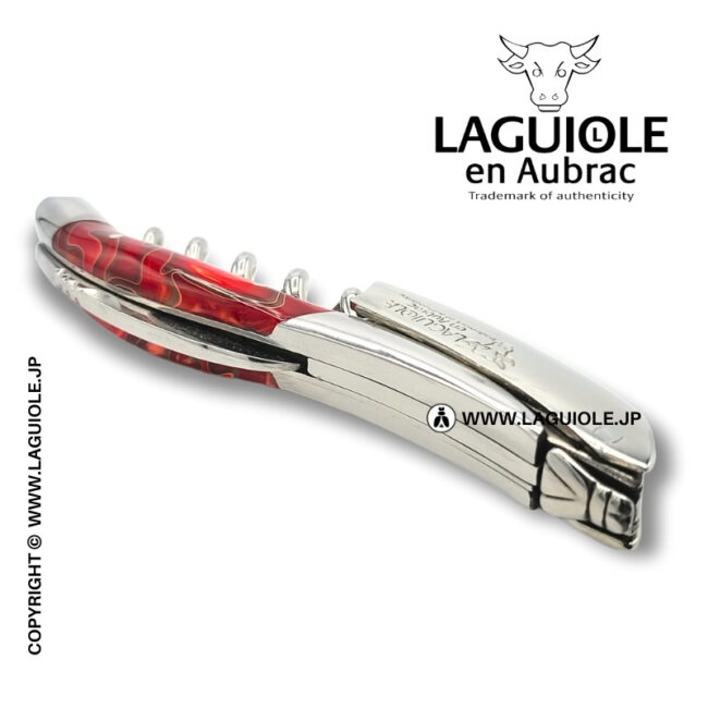 ラギオール ソムリエナイフ、レッドアクリルハンドル