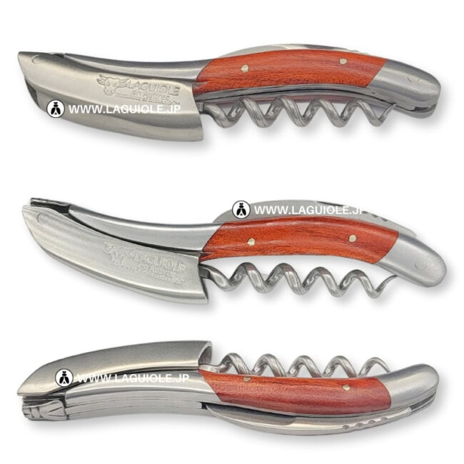 ラギオール ソムリエナイフ、レッドウッドハンドル