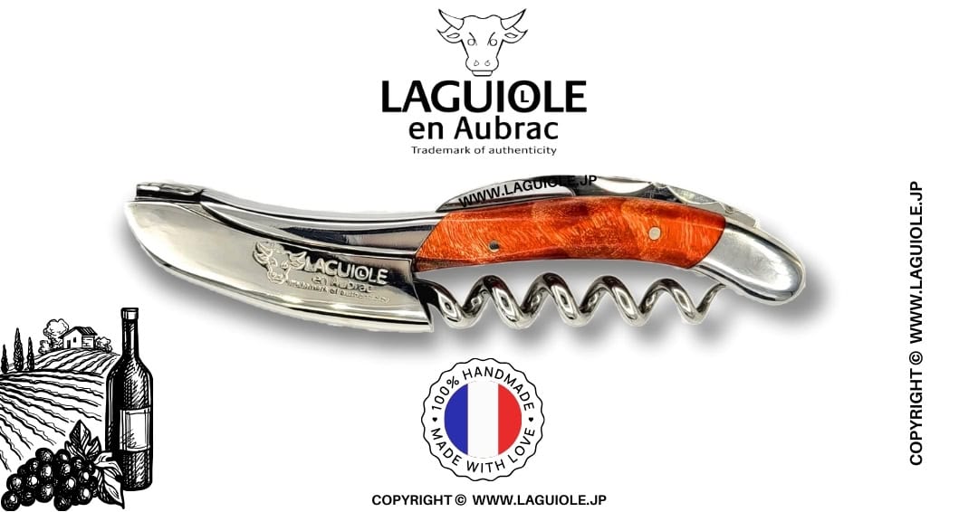 ライヨール　ソムリエナイフ ラギオール ソムリエナイフ、レッドアクリルハンドル | LAGUIOLE.JP