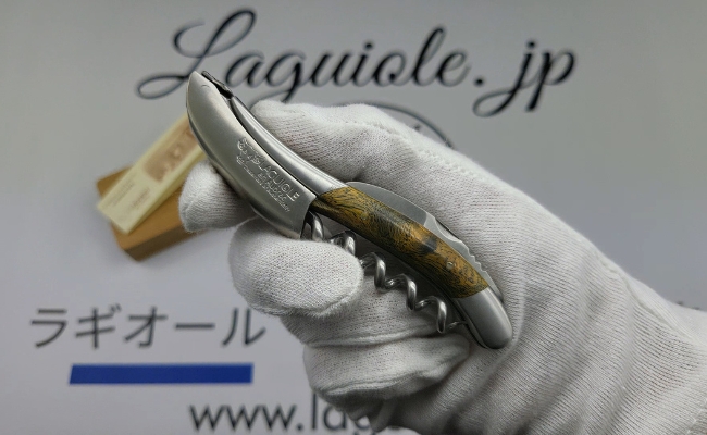 ラギオール ソムリエナイフ グリーンチーズウッドハンドル – フランス