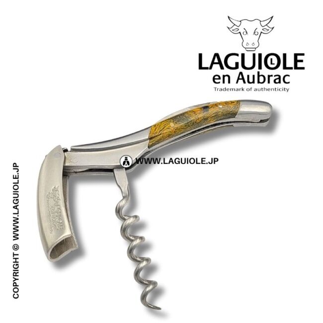ラギオール ソムリエナイフ グリーンチーズウッドハンドル – フランス